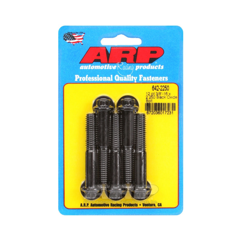 Șuruburi și piulițe universale ARP cu cap mic 3/8-16 – Black Oxyde, 12 puncte x 5 - ARP-642-2250 - 642-2250 - 3666618193489